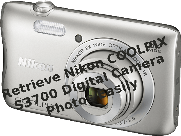 Nikon Coolpix S3700 Digital Camera - Digital Camera Clipart (700x595), Png Download
