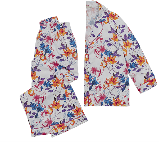 Flora Pajama Set - Pajamas Clipart (600x600), Png Download