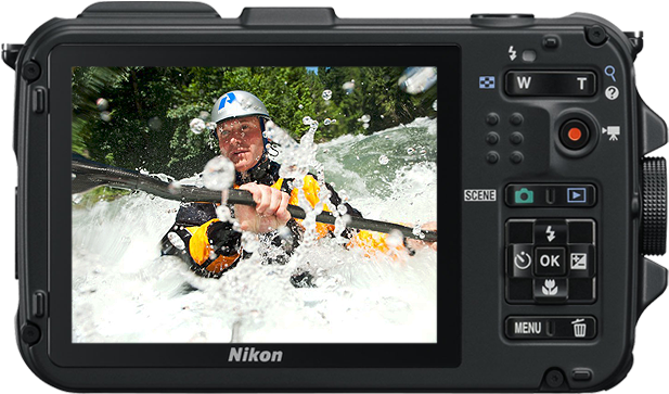 Nikon Coolpix Aw100 Clipart (700x595), Png Download