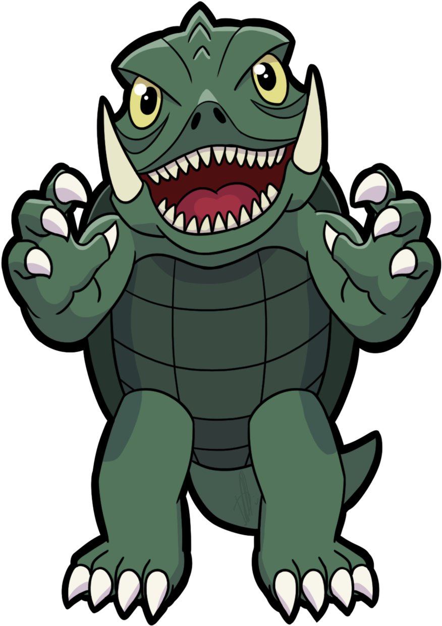 I Made Another Chibi Gamera Sticker Because I Miss - Kaiju Chibi Gamera Clipart (1280x1405), Png Download