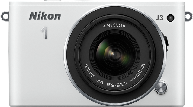 27638 Nikon 1 J3 Front - Nikon J3 Clipart (700x595), Png Download