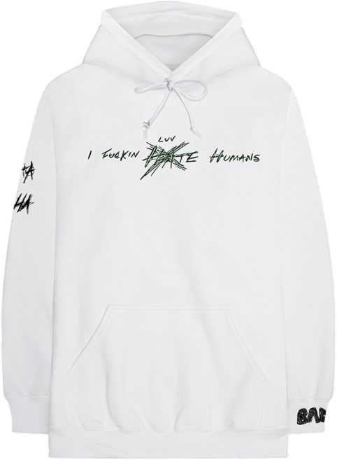 A Limited-edition Bad Vibes Forever Capsule Collection - Xxxtentacion I Luv Humans Hoodie Clipart (800x800), Png Download
