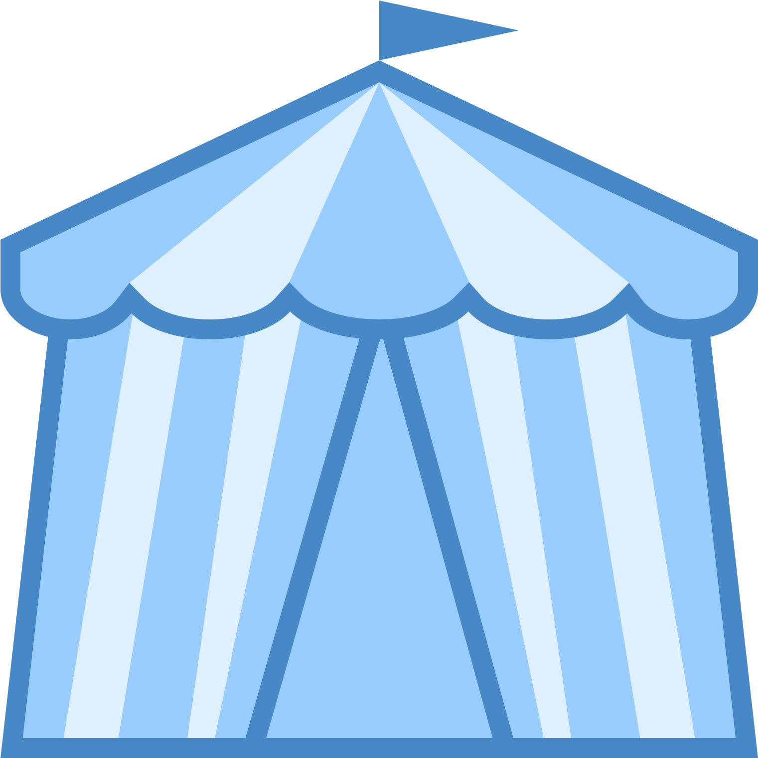 Tent Transparent Background - Circus Clipart (1600x1600), Png Download