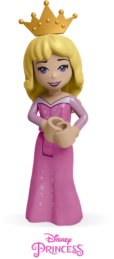 Disneyland Castle Png - Lego Disney Princess Aurora Clipart (672x896), Png Download