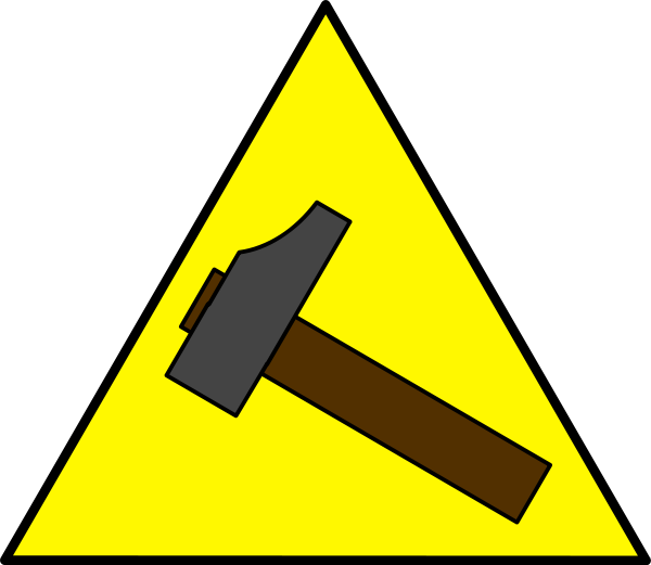 Hammer Sign Png Clip Arts Transparent Png (600x521), Png Download