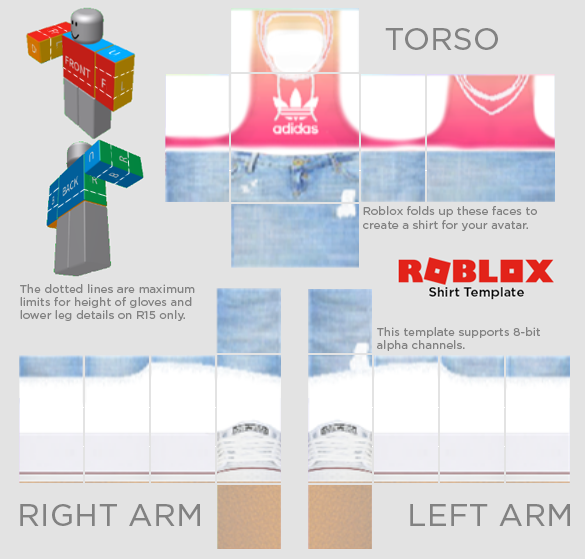 Transparent Templates Shirt Roblox - Roblox Shirt Template 2018 Clipart (585x559), Png Download