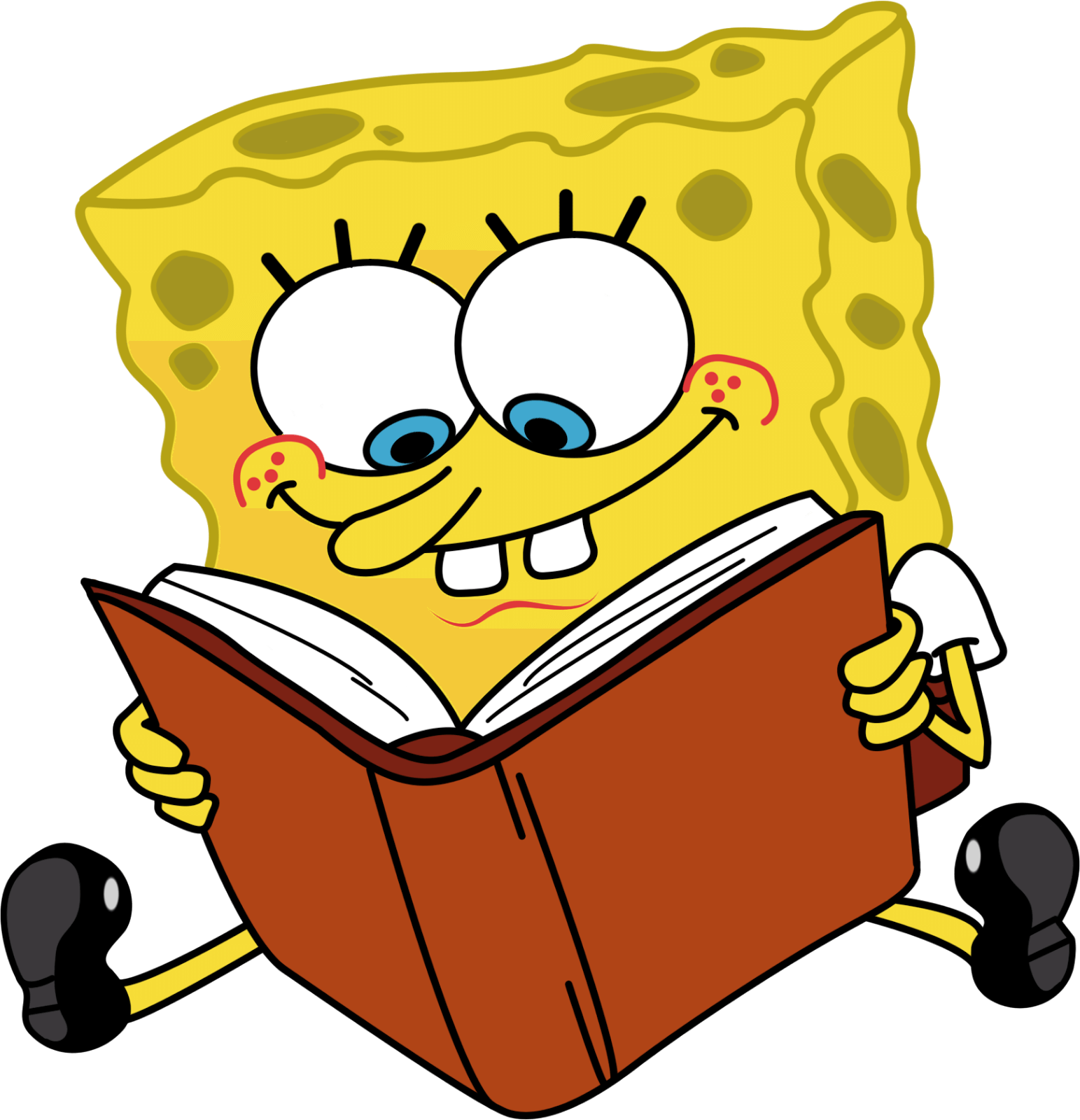 Cartoon Sponge Bob - Cartoon Png Clipart (1543x1600), Png Download