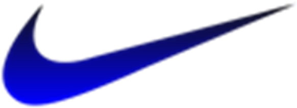 Nike Swoosh Logo Blue Clipart (640x480), Png Download