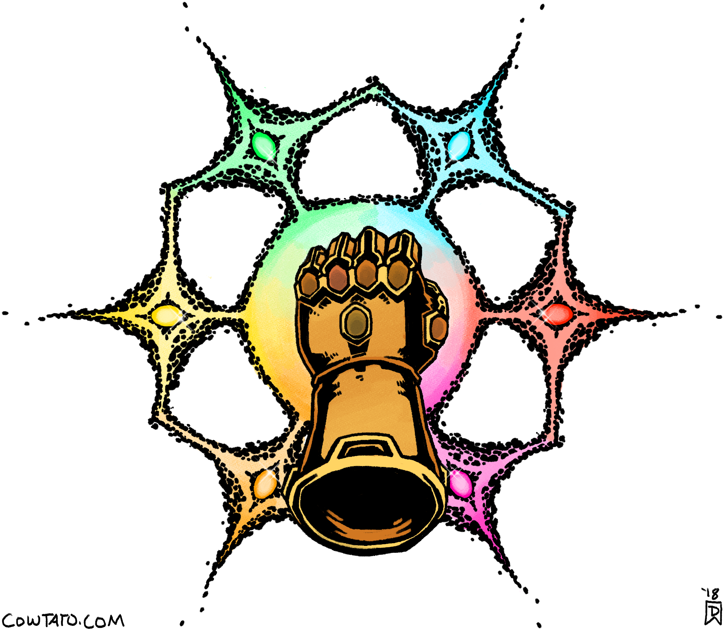 Infinity Gauntlet Clipart (2419x2105), Png Download