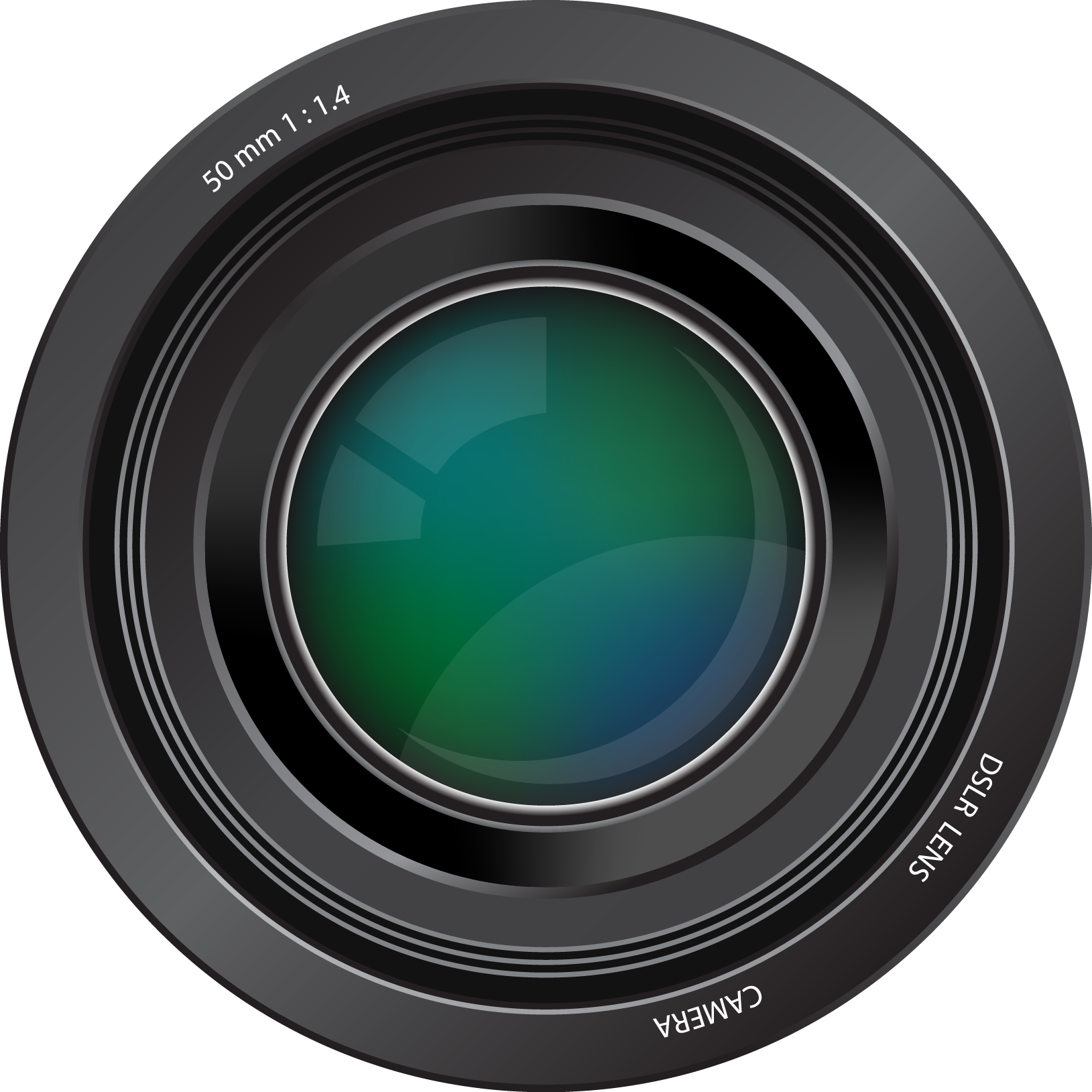 Camera Lens Png Clipart - Clip Art Camera Lens Transparent Png (1629x1629), Png Download