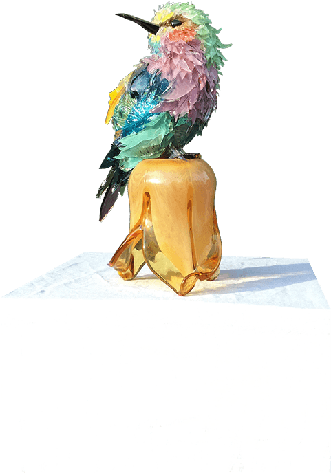 Zephyr Lilac Breasted Roller Sculpture - Craft Clipart (480x720), Png Download