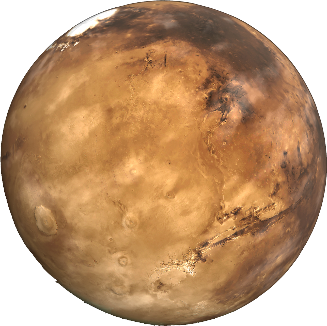 Mars - Planet Mars Transparent Clipart (1365x1365), Png Download