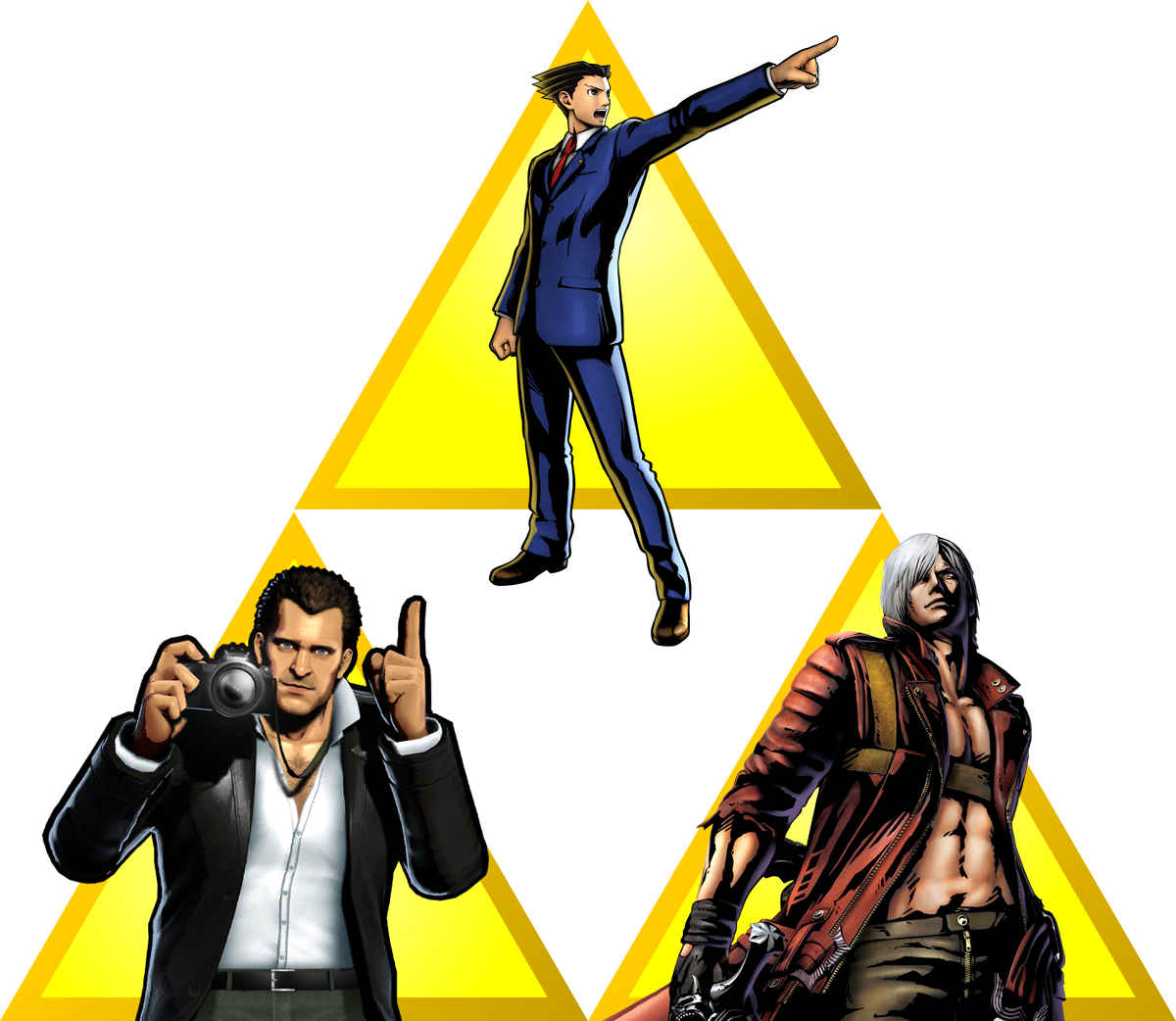 659kib, 1200x1042, 1200px-triforce - Dante Devil May Cry Marvel Clipart (1200x1042), Png Download