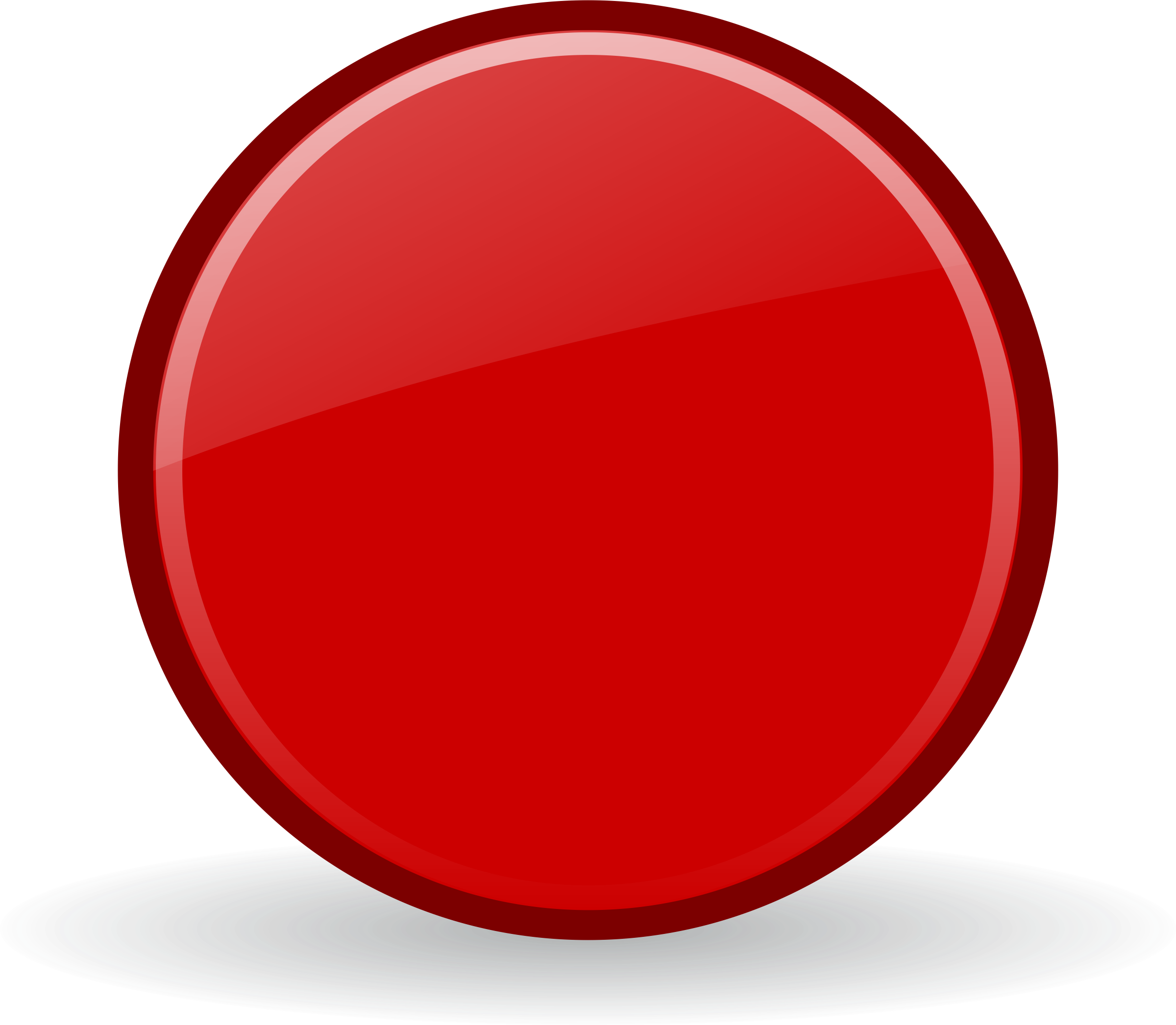 Record Button Png - Red Record Button Png Clipart (2400x2093), Png Download