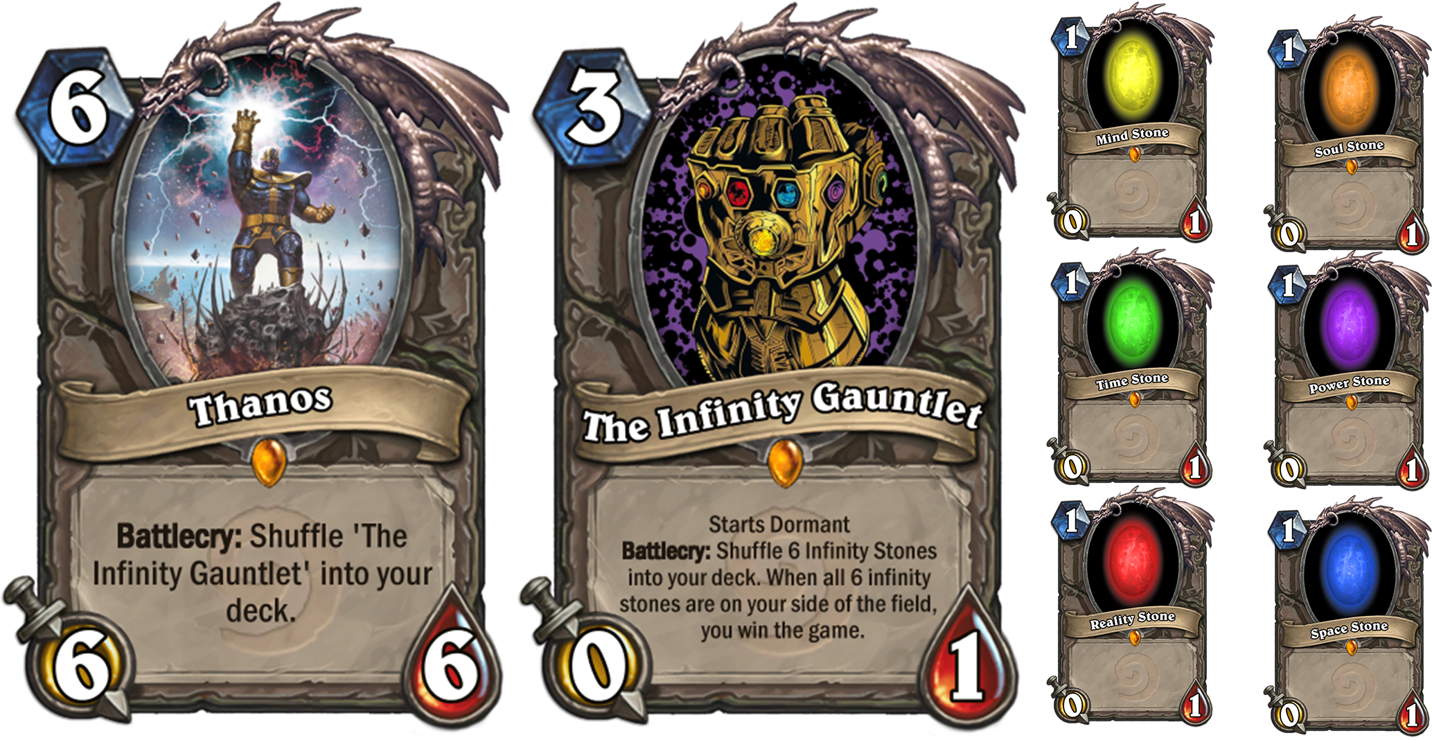 Marvel Card Idea For A Challenge - Hearthstone New Warlock Legendary Clipart (2200x1080), Png Download