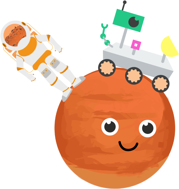 Mars Featured Image - Cartoon Clipart (619x652), Png Download