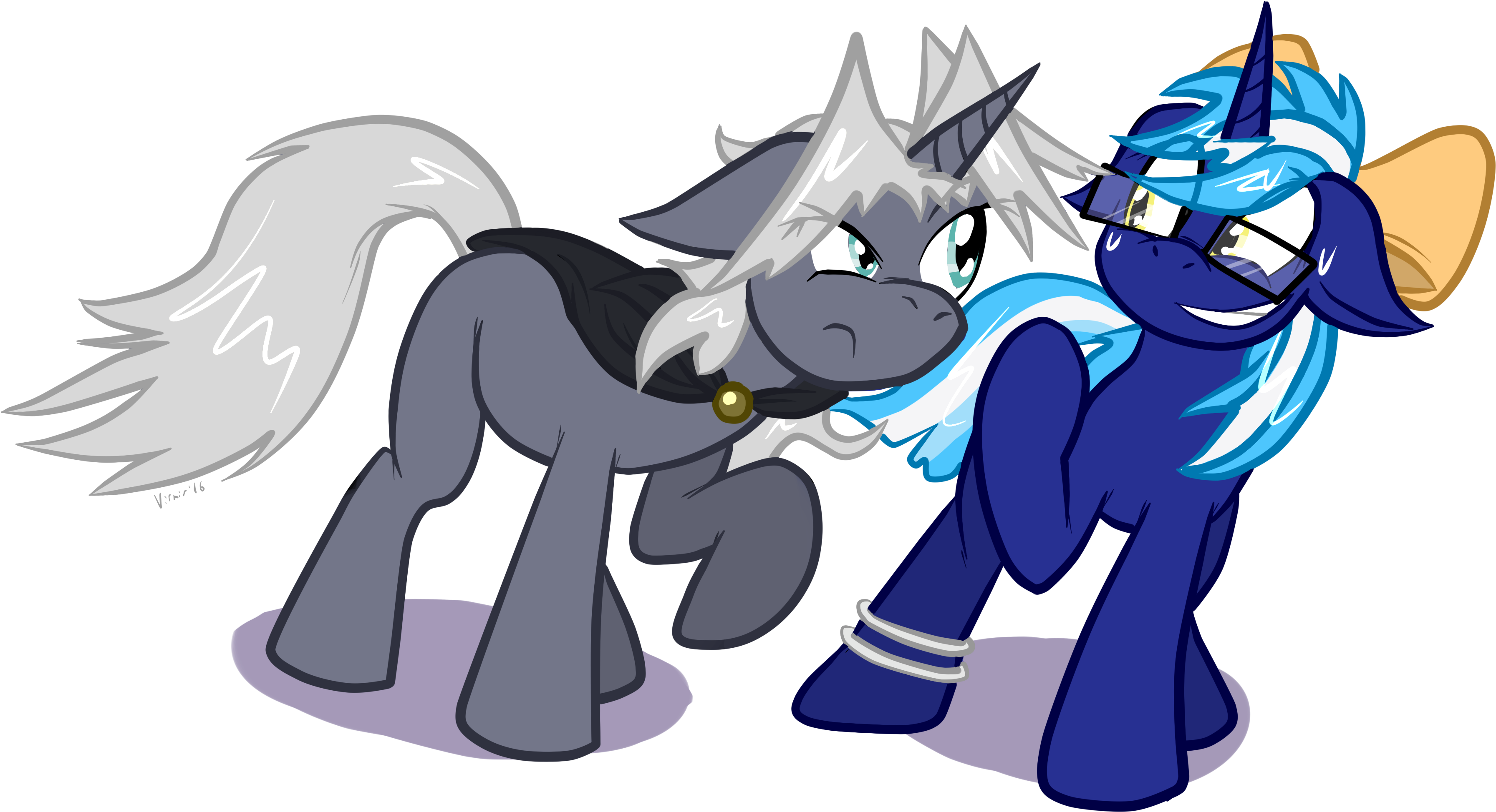 Pony Glare - Cartoon Clipart (3985x2411), Png Download