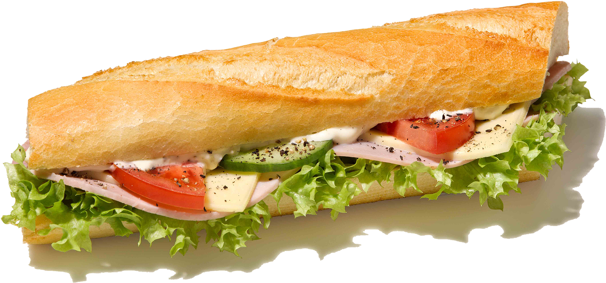 Subway Sandwich Png Clipart (1981x1397), Png Download