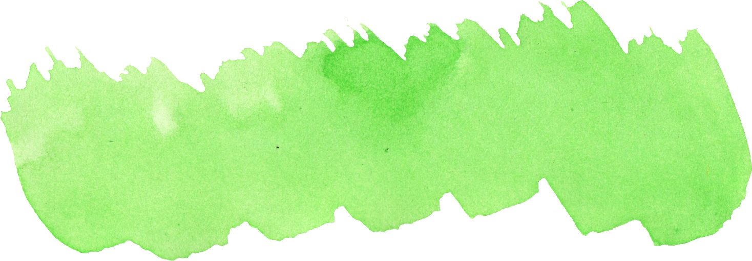 Brush Clipart Green - Green Watercolor Clipart - Png Download (1468x509), Png Download