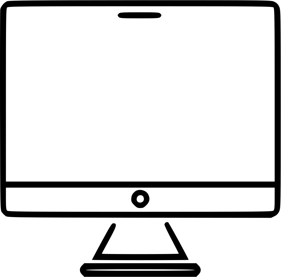 Png File Svg - Computer Monitor Clipart (981x966), Png Download