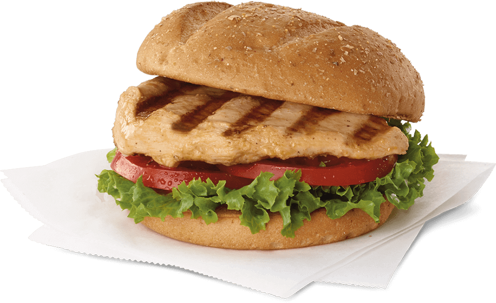 Grilled Chicken Sandwich Chick Fil Clipart (1009x616), Png Download