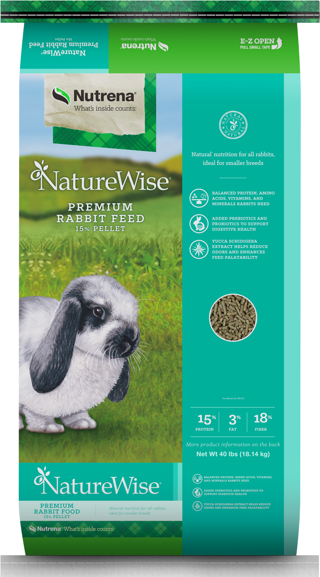 Naturewise 18% Performance Rabbit Feed - Gestation Feeds For Pigs Clipart (732x1260), Png Download