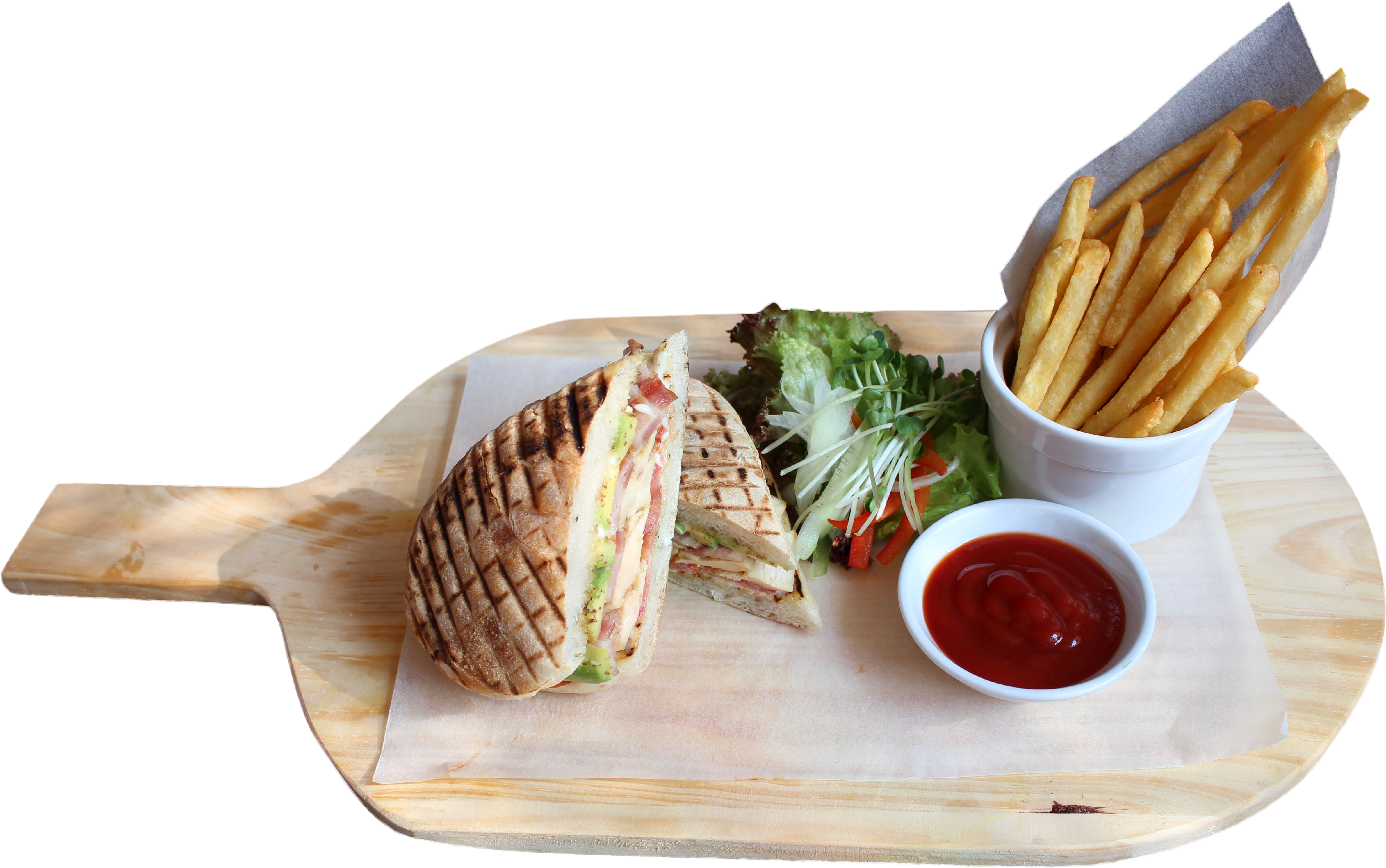 Alfhcm Club Sandwich - French Fries Clipart (4765x3033), Png Download