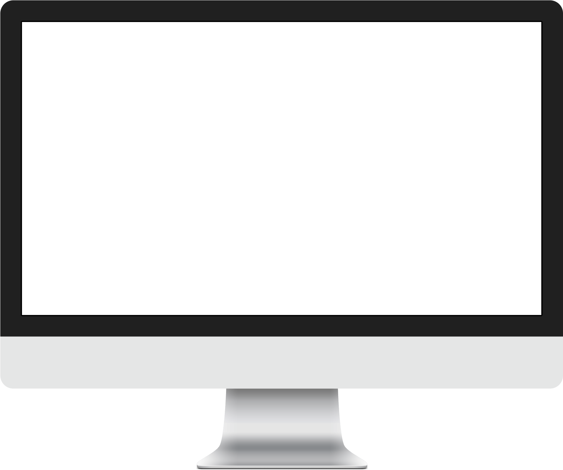Imac Mockup Png - Tv Frame For Youtube Clipart (2000x2000), Png Download