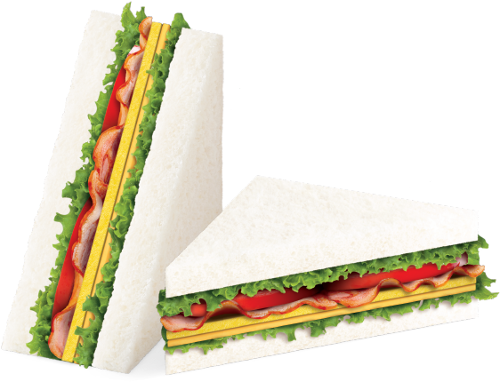 The Club Sandwich - Fast Food Clipart (640x640), Png Download