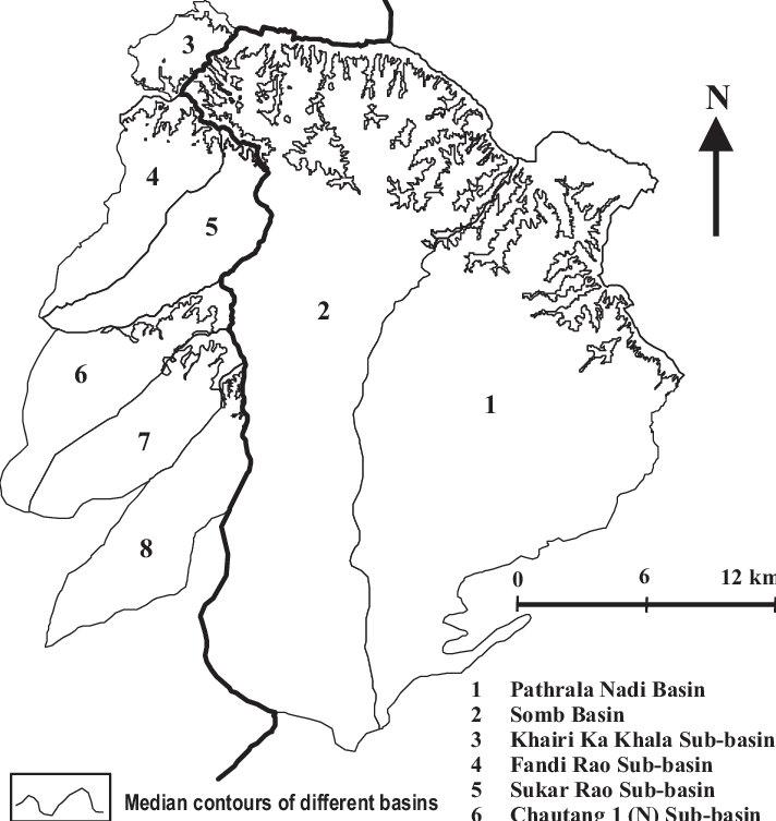 Position Of Median Contour In Different Basins - Drawing Clipart (712x753), Png Download