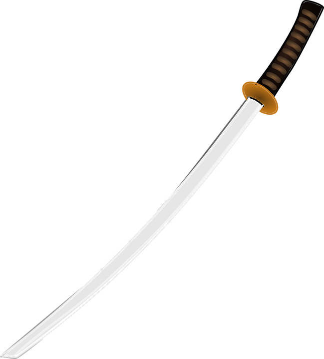 Katana Png - Ninja Sword Png Clipart (649x720), Png Download