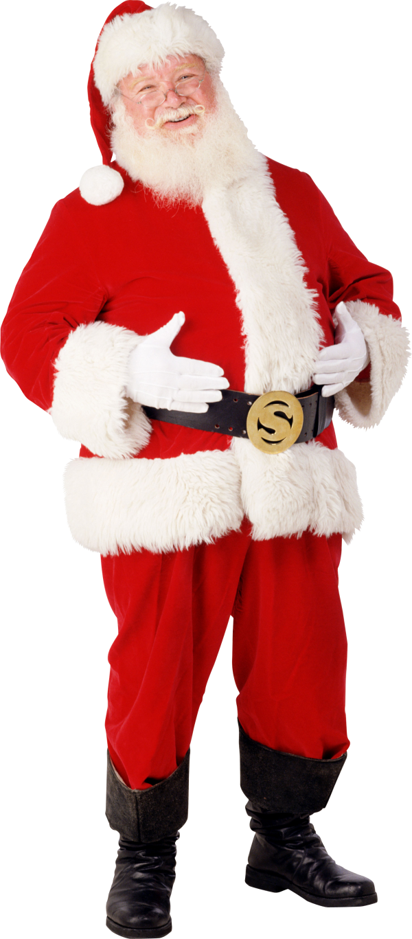 Santa Claus Png Free Download - Santa Claus Pic Png Clipart (600x1367), Png Download