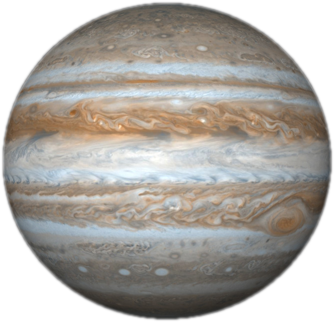 Jupiter In Relation To Earth Clipart (1024x768), Png Download