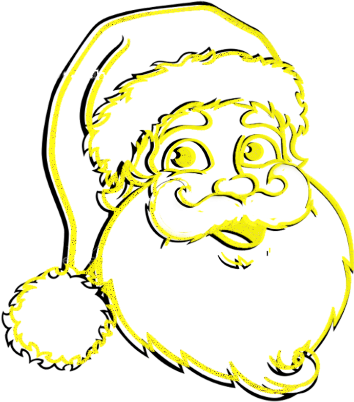 Download Zip File In Hd Quality - Santa Claus Png Gold Clipart (1295x791), Png Download