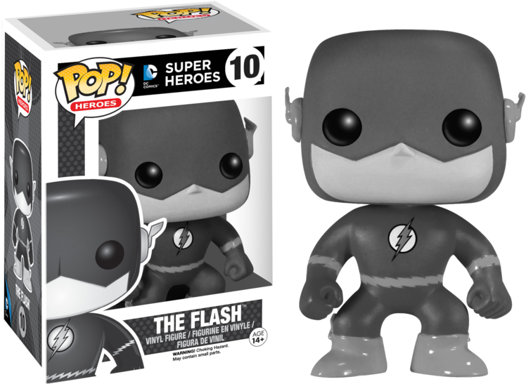 Black & White Flash Pop Vinyl Figure - Flash Funko Pops Clipart (768x574), Png Download