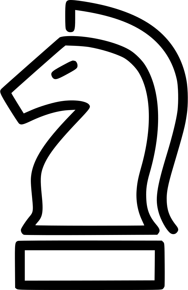 Png File Svg - White Horse Chess Piece Clipart (634x980), Png Download