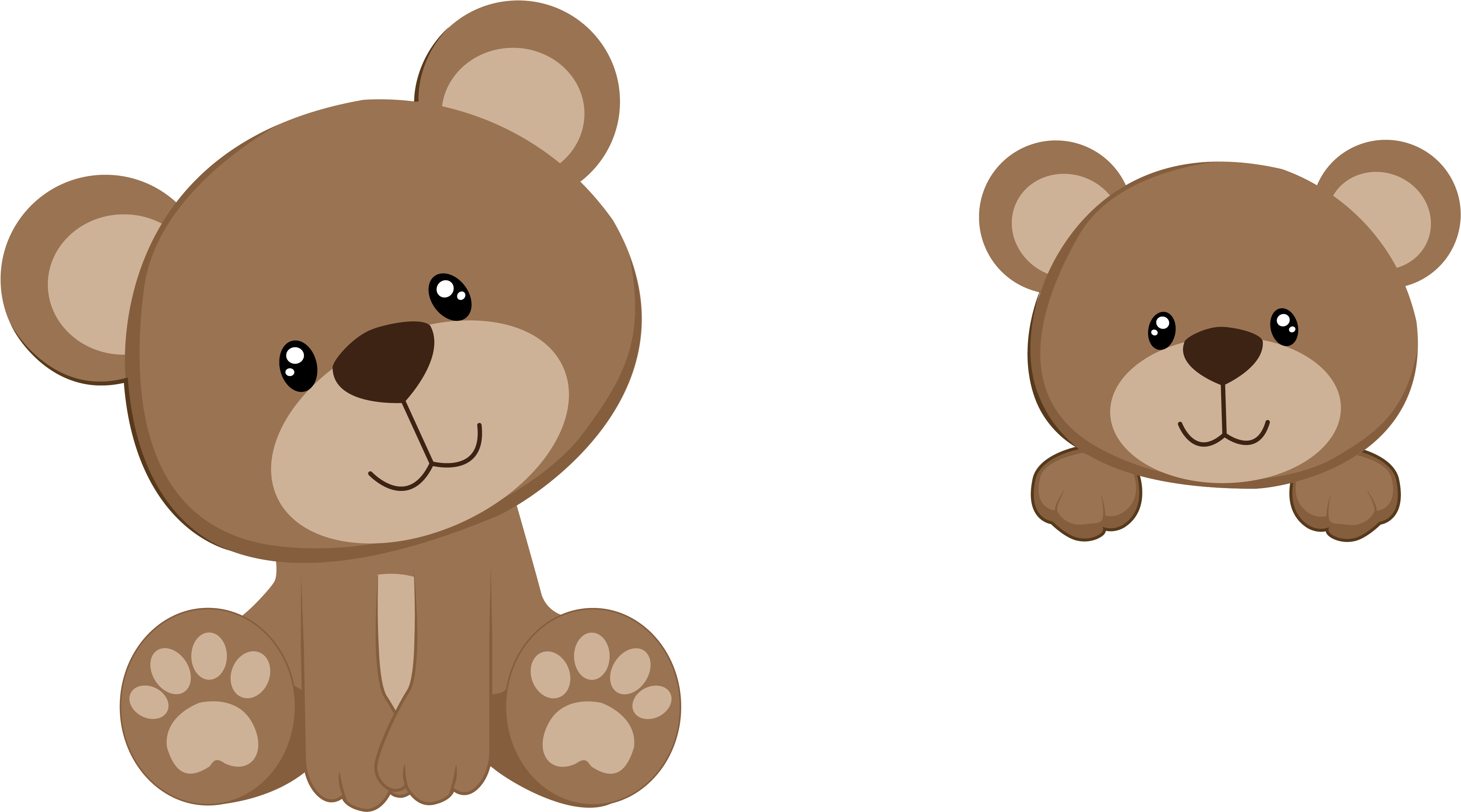 Free Icons Png - Teddy Bear Baby Shower Png Clipart (5315x3543), Png Download
