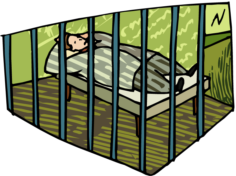 Jail Cell Clip Art Car Memes - Cartoon Jail Transparent - Png Download (750x559), Png Download