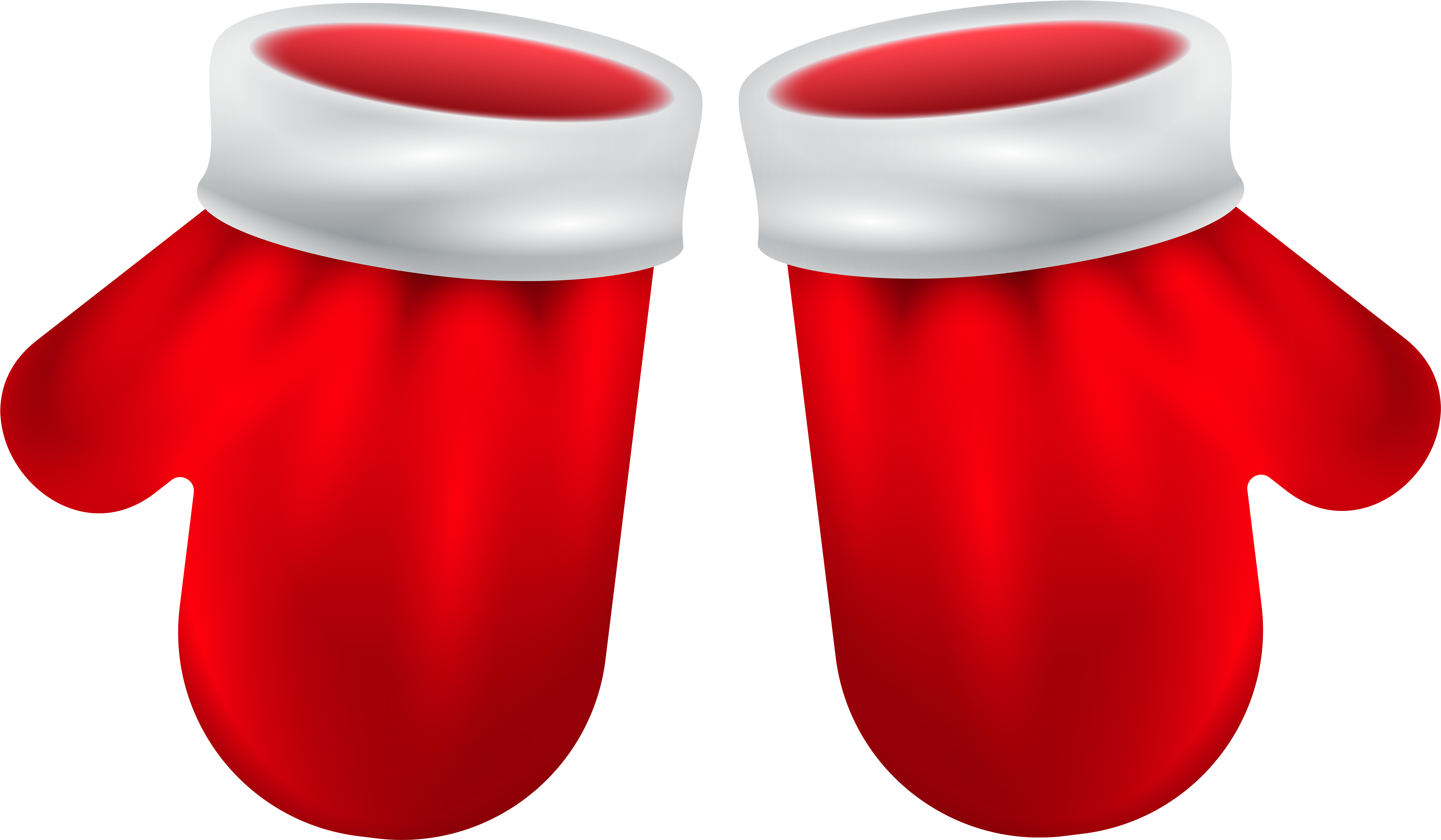 Santa Gloves Png Clipart (6000x3518), Png Download