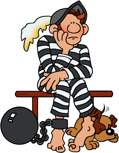 Imprisoned Clip Art Graphics For Prison Www - Vasco Nunez De Balboa In Jail - Png Download (510x648), Png Download