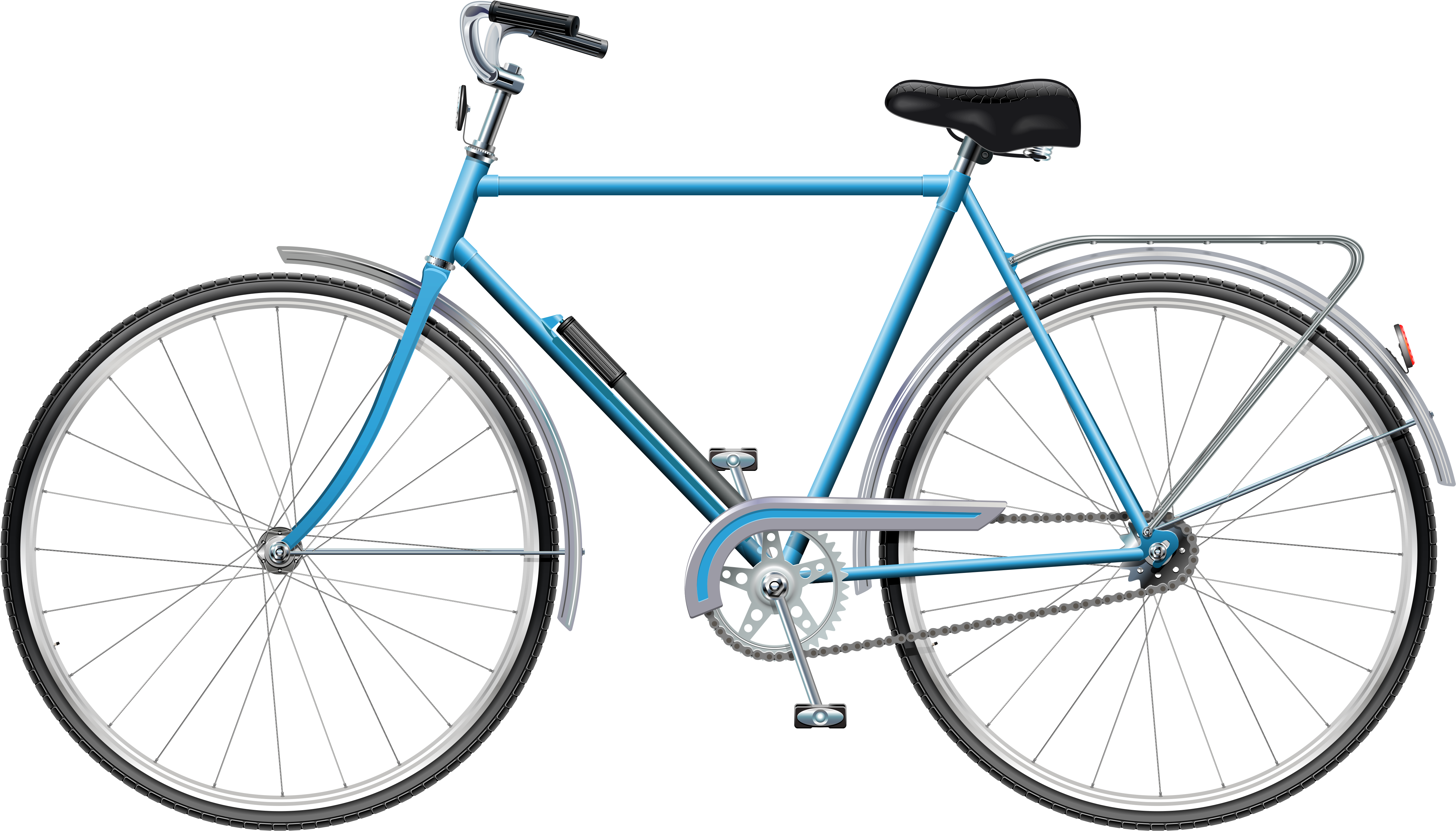Blue Bicycle Png Clip Art - Bike Clip Art Png Transparent Png (5114x2957), Png Download