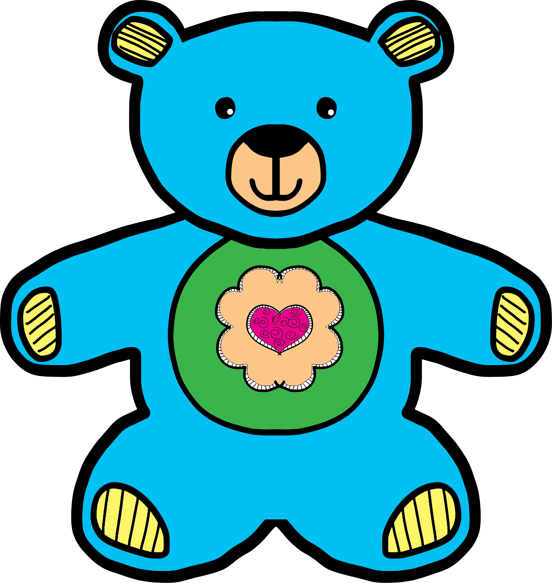 This Free Icons Png Design Of Blue Teddy Bear Clipart (2200x2323), Png Download