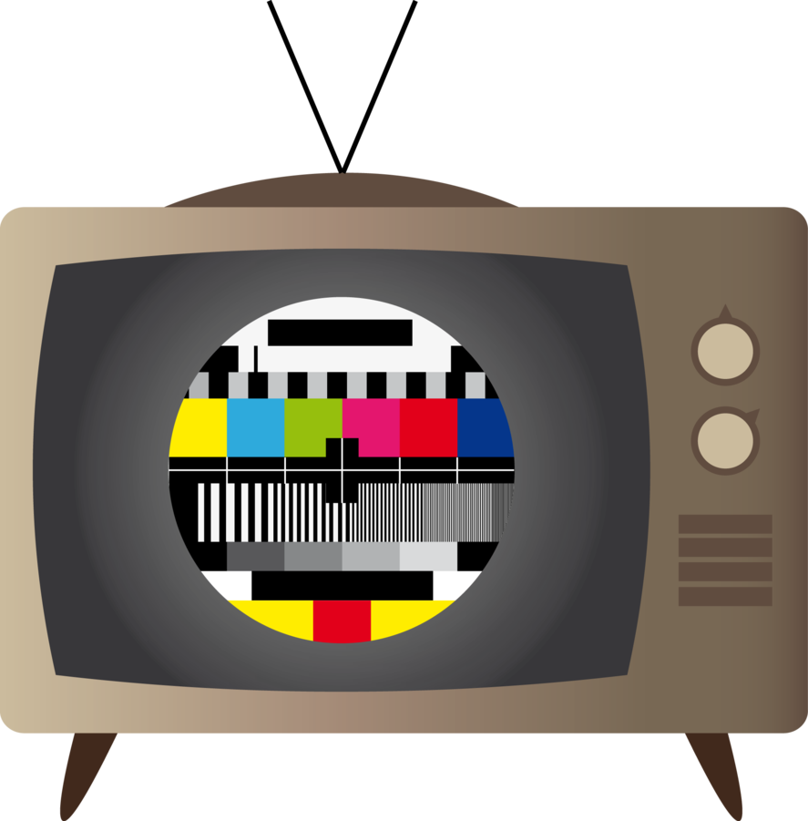 Tv Clipart Old School Tv - Cartoon Old School Tv - Png Download (887x901), Png Download
