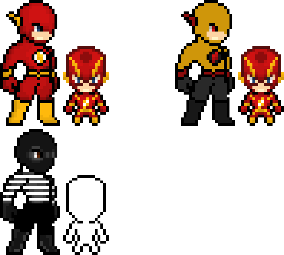 The Flash Character Sprites - Sprites 2d The Flash Clipart (990x890), Png Download
