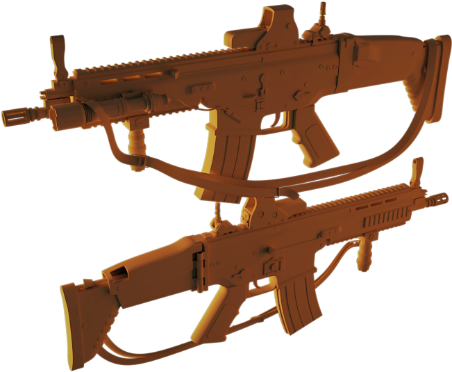 Load In 3d Viewer Uploaded By Anonymous - Ranged Weapon Clipart (659x539), Png Download