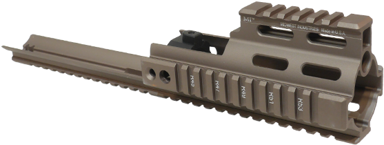 Picture Of Midwest Industries Scar Quad Rail Extension - Firearm Clipart (600x600), Png Download