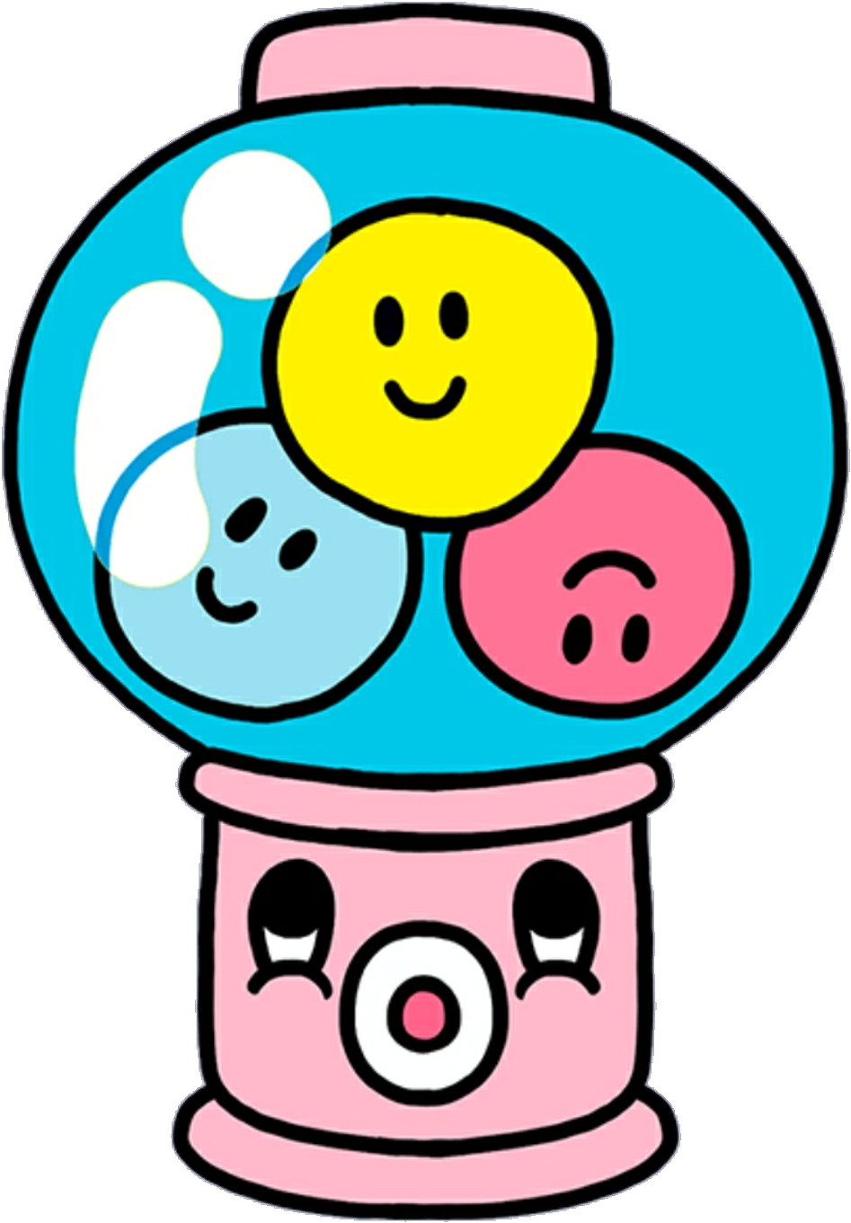 Bubblegum Sticker - Bubblegum Png Kawaii Clipart (1024x1409), Png Download