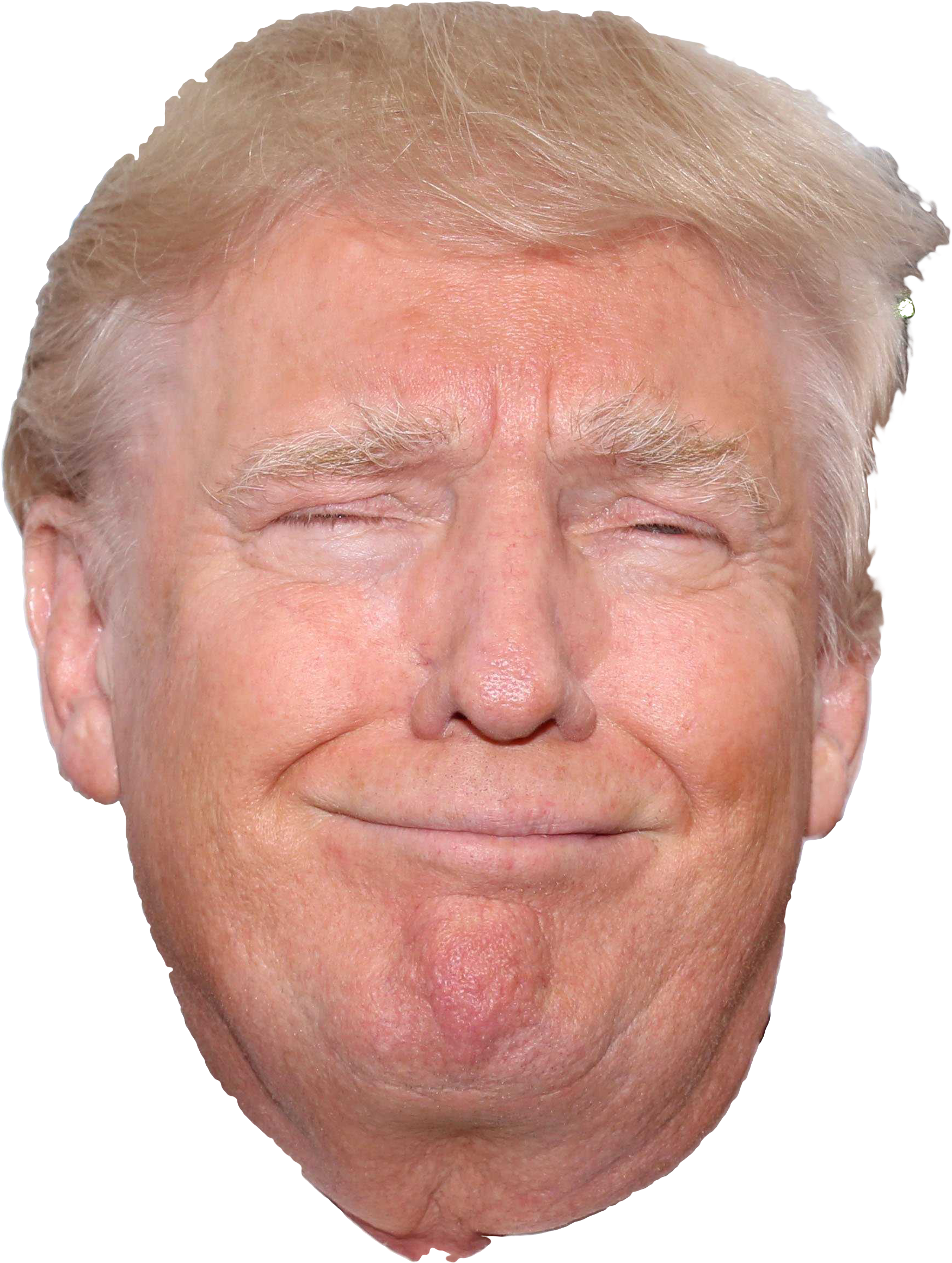 Smilingtrump - Donald Trump Face Png Clipart (1875x2402), Png Download