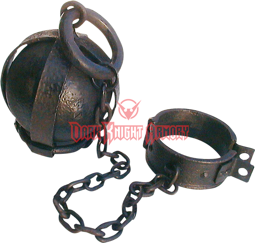 Prison Dungeon Ball And Chain Leg Shackles - Ball And Chain Clipart (850x850), Png Download