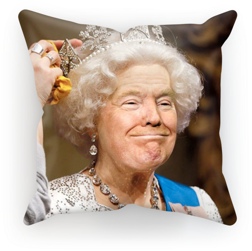 Donald Trump And Queen Elizabeth Face Swap ﻿sublimation Clipart (834x830), Png Download